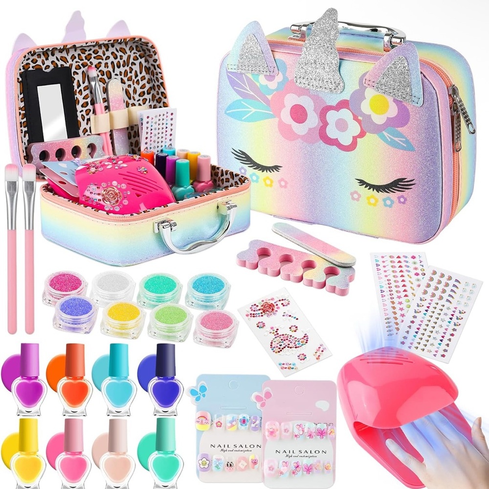 ZDOLMY Nail Polish Set with Rainbow Case